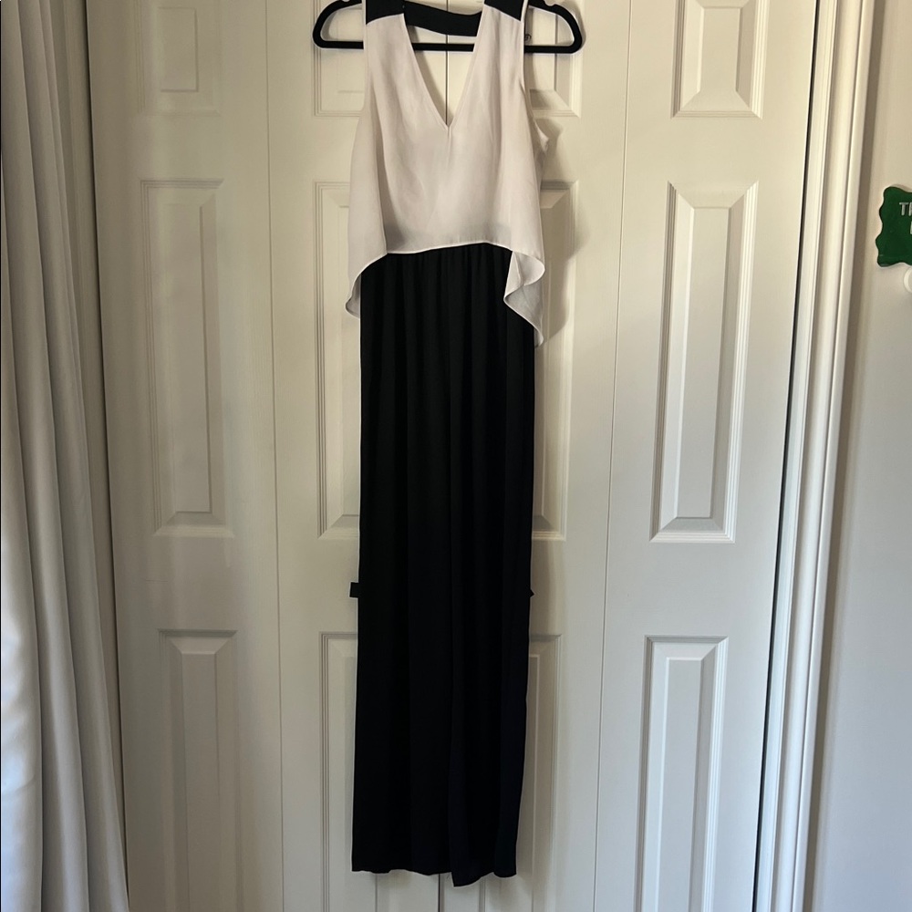 Elegant Black and White Jumpsuit